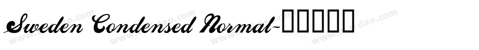 Sweden Condensed Normal字体转换